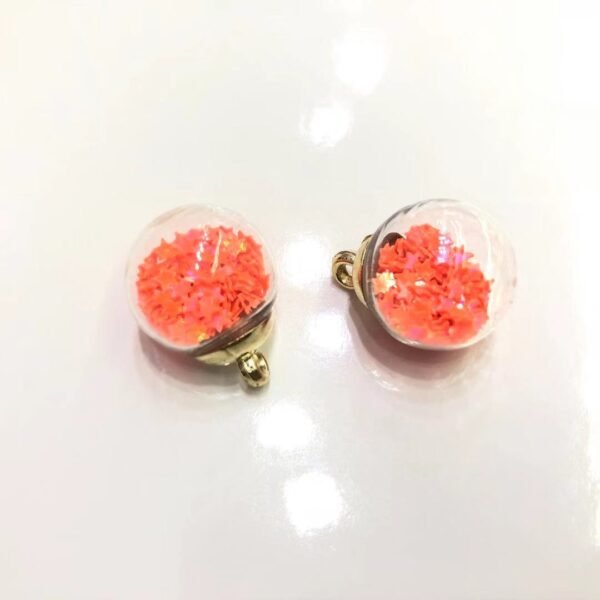 A96-2 Colorful Sequin Glass Ball Pendant