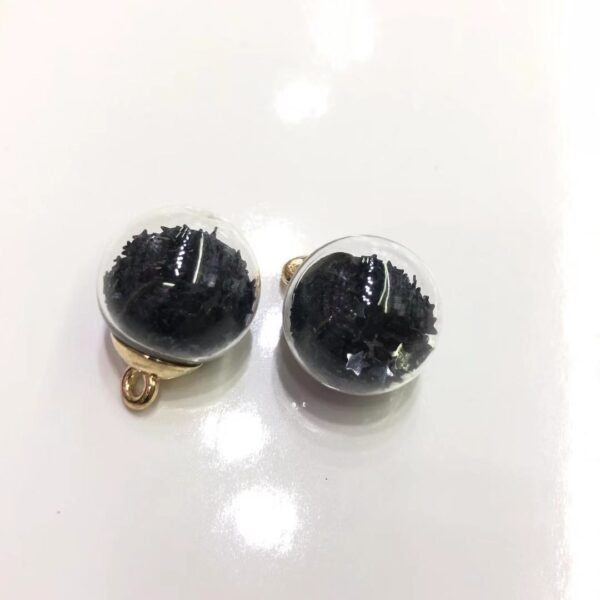 A96-3 Colorful Sequin Glass Ball Pendant