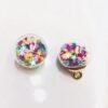 A96-4 Colorful Sequin Glass Ball Pendant