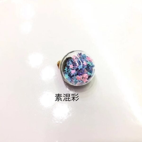 A96-8 Colorful Sequin Glass Ball Pendant