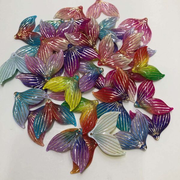 Iridescent Fish Tail Pendant