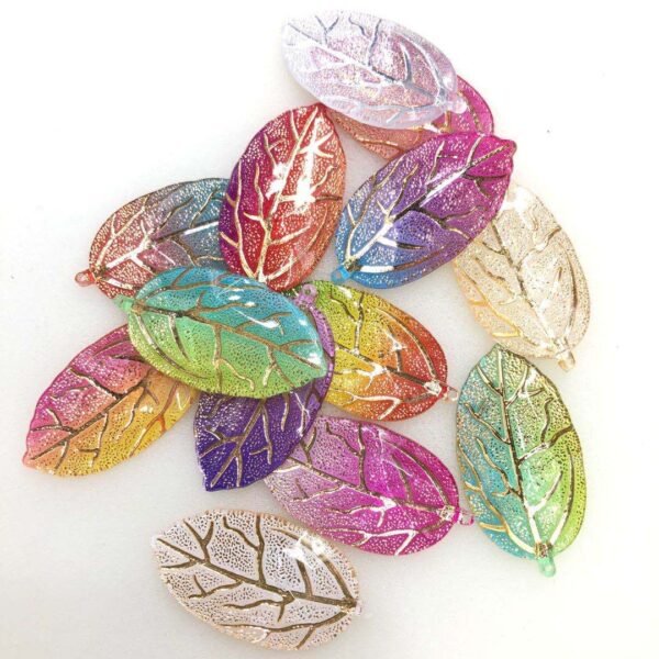 Rainbow Leaf Pendant