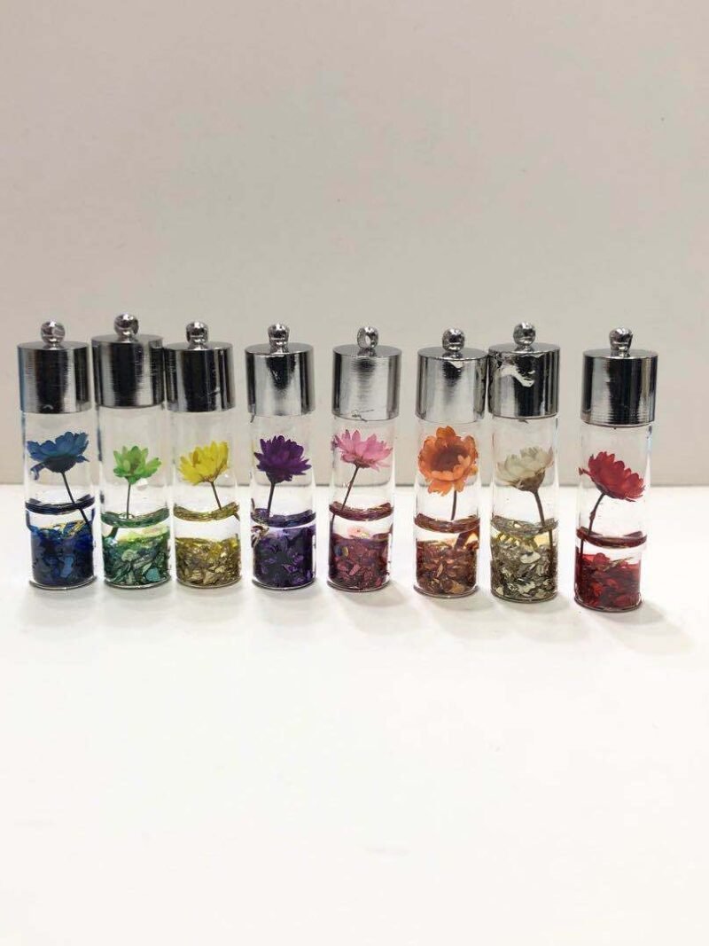 Flower Glass Ball Pendant