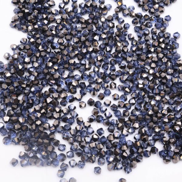 Super Shiny Crystal Rhombus Beads - Dark Blue