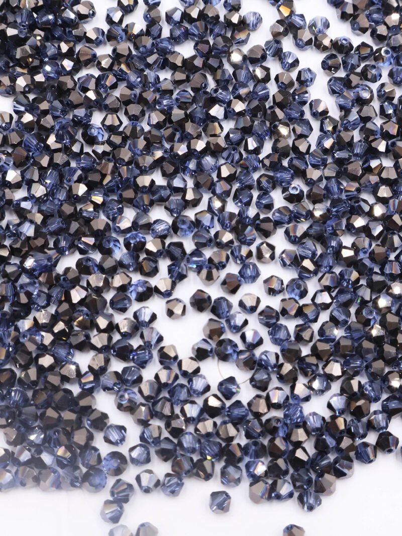 B22 Super Shiny Crystal Rhombus Beads - Dark Blue
