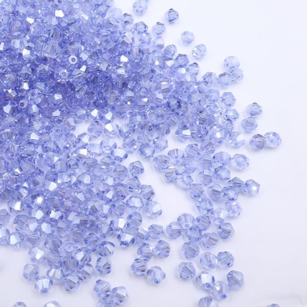 Super Shiny Crystal Rhombus Beads - Crystal Purple