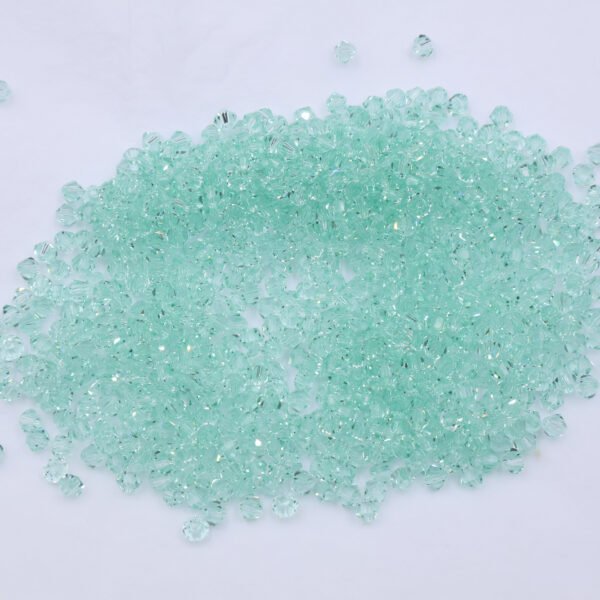 Super Shiny Crystal Rhombus Beads - Olive