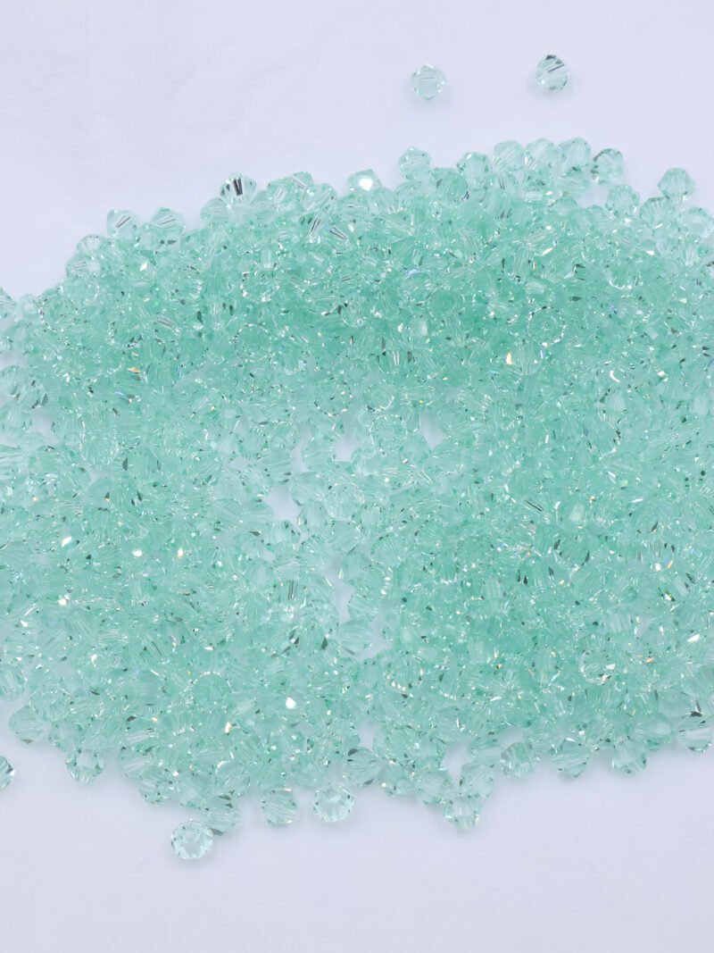 Super Shiny Crystal Rhombus Beads - Olive