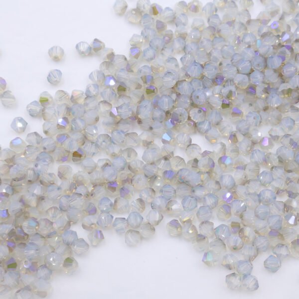 Super Shiny Crystal Rhombus Beads - Opal Purple