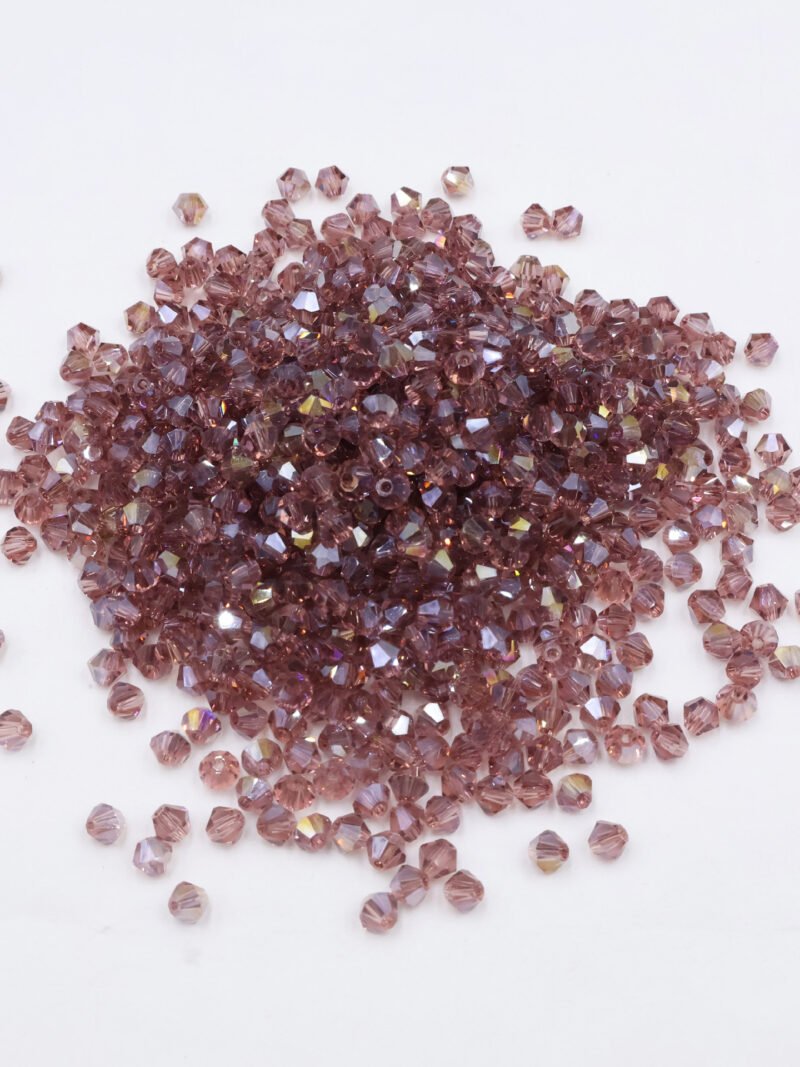 Super Shiny Crystal Rhombus Beads - Medium Purple