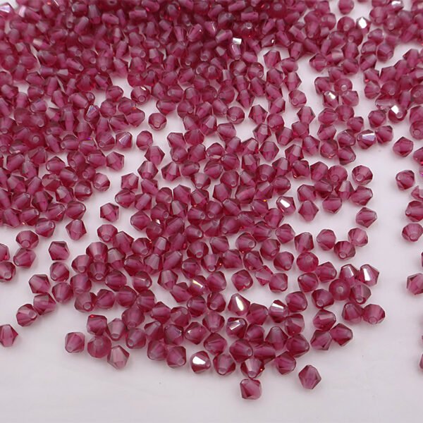 B59 Super Shiny Crystal Rhombus Beads - Plum Purple