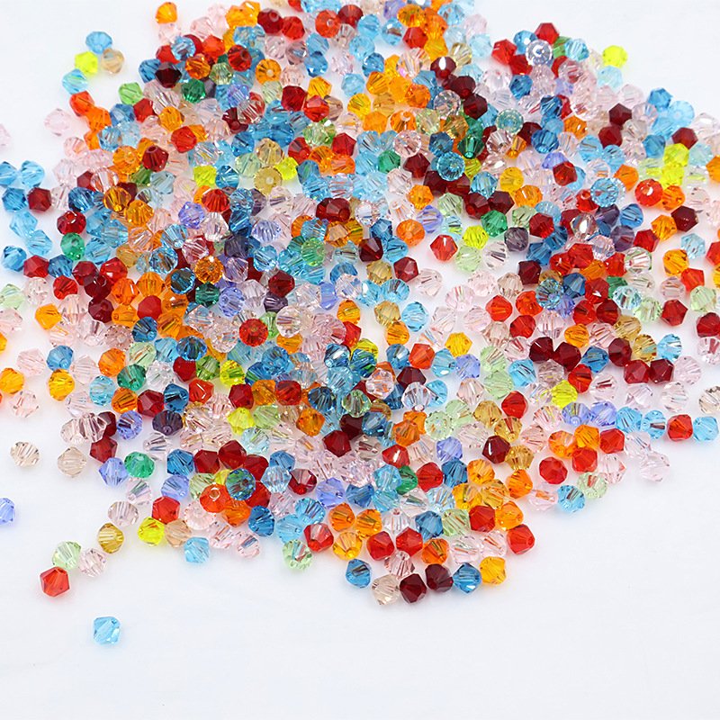 Super Shiny Crystal Rhombus Beads - Random Mixed