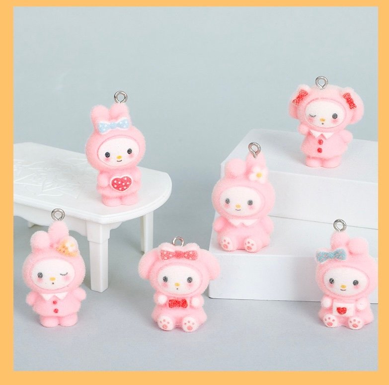 Flocked Melody Pendant