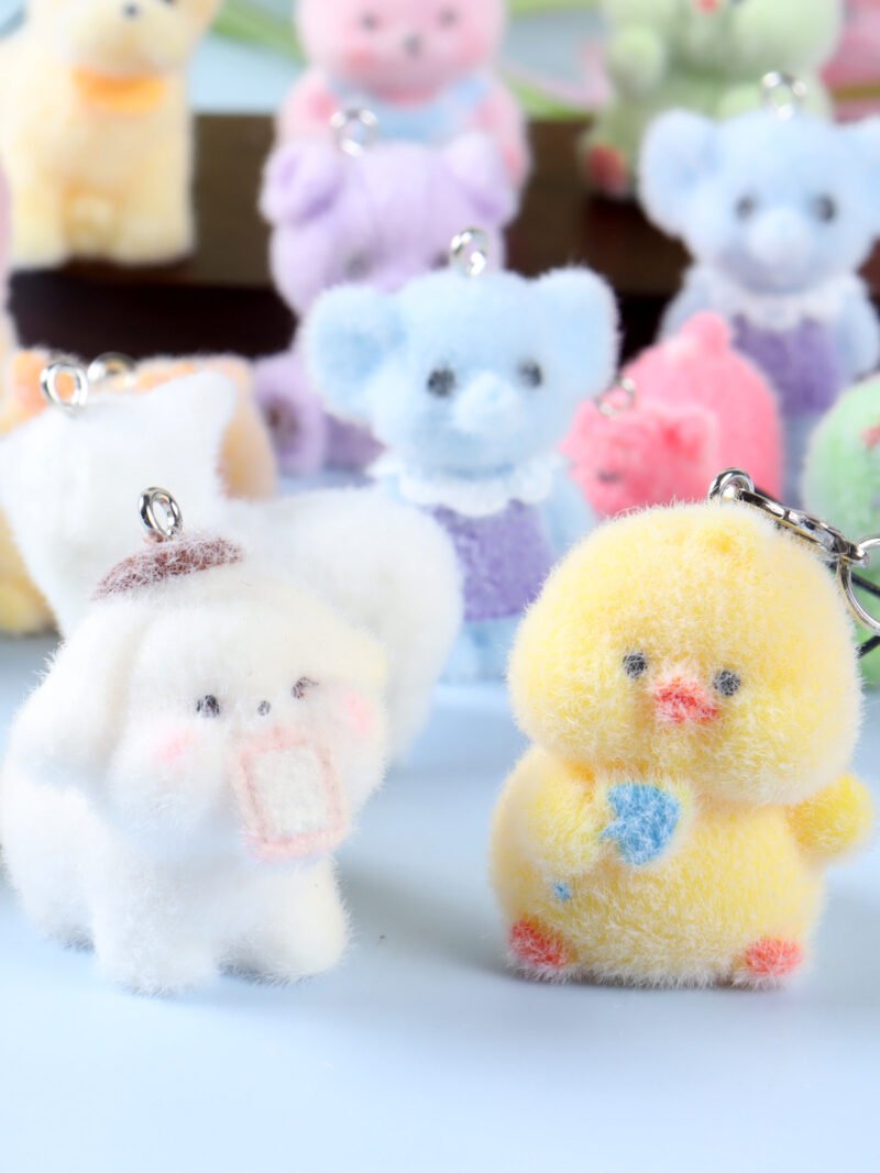 Flocked Cartoon Animal