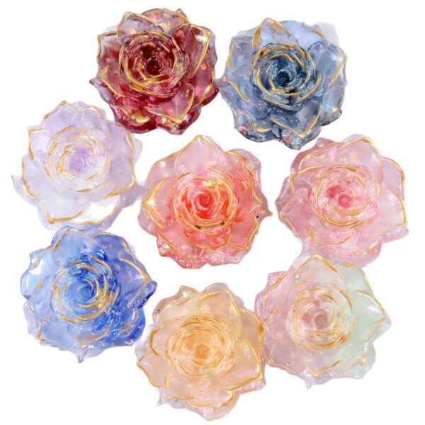 Lumi Gold-Trimmed Rose