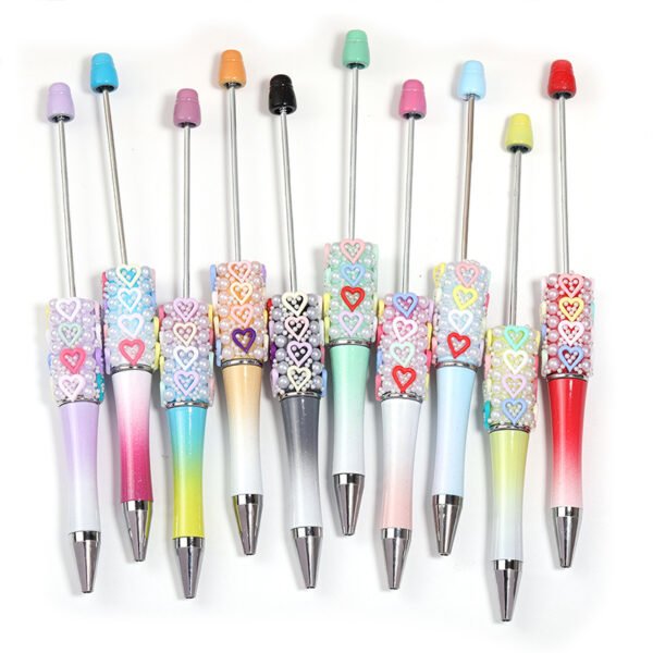 Dopamine Style Heart Beadable Pen
