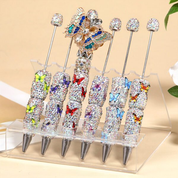 C27 Full Bling Deluxe Butterfly Beadable Pen