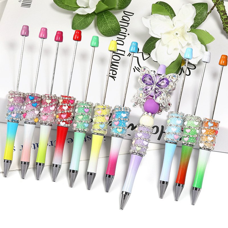 Heart Chain Beadable Pen