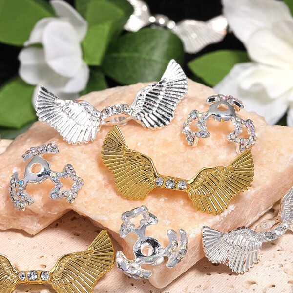 C56 Angel Wing Bead Caps