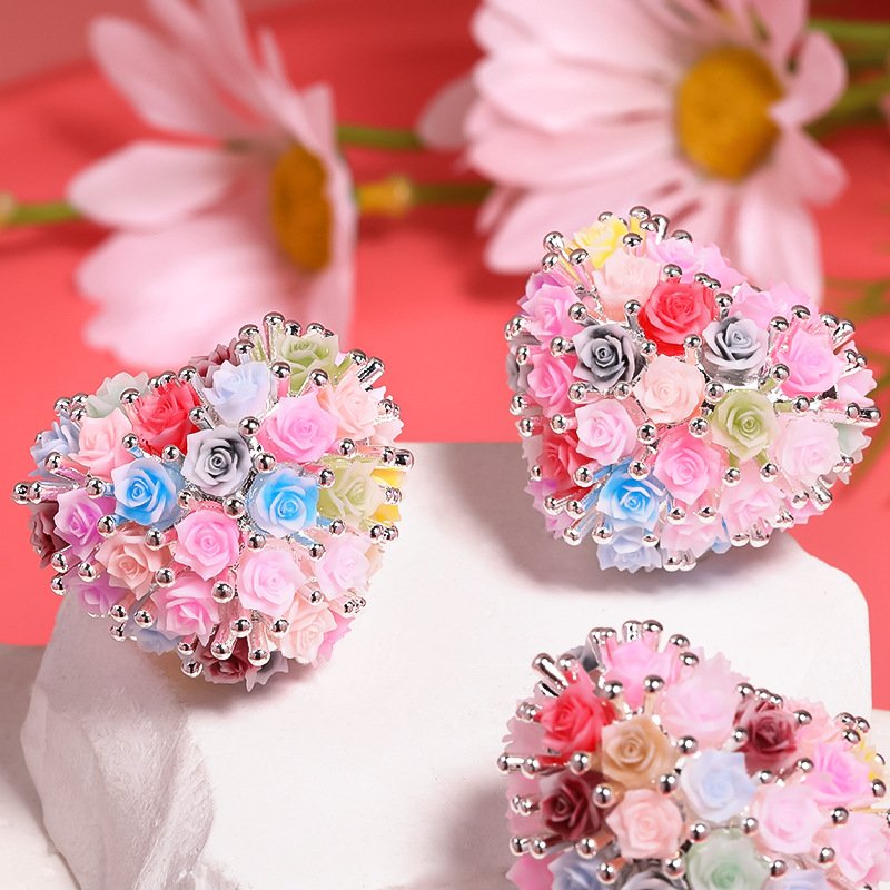 C69 Deluxe Heart & Flower Beads