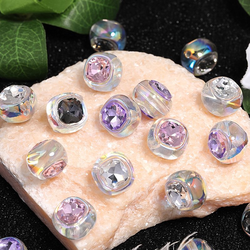 C77 Aurora Mermaid Rhombus Beads