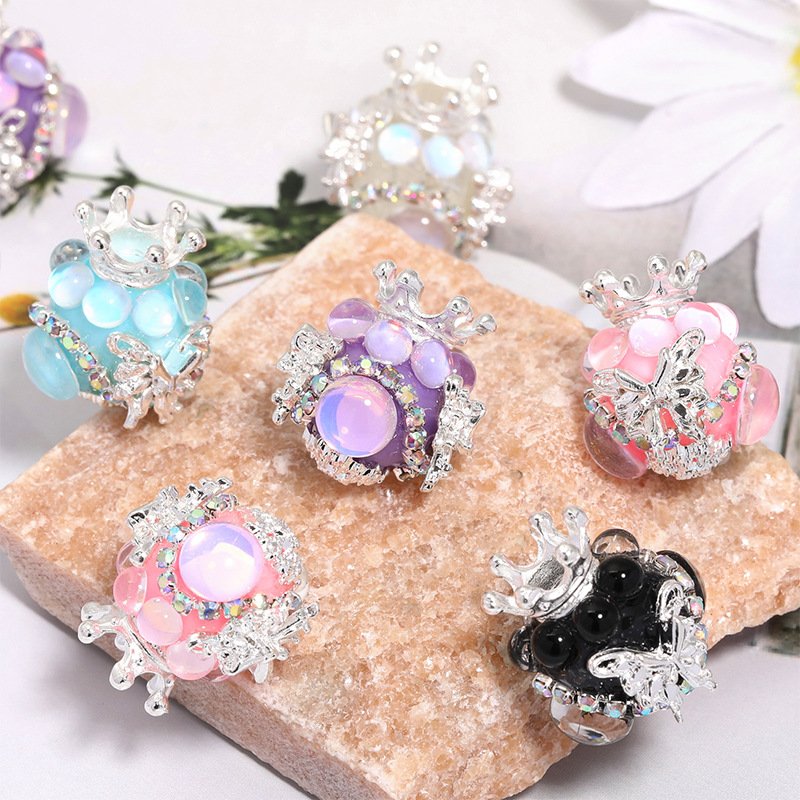 C85 Deluxe Crown & Butterfly DIY Beads