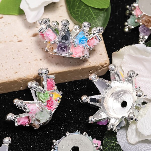 Deluxe Rose & Crown (Post Style) Beads