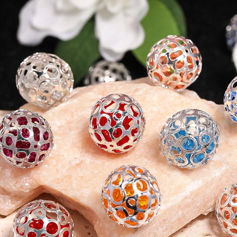 C94 Hollow Colorful Zircon Alloy Balls
