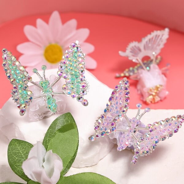 3D Rhinestone Butterfly Beads