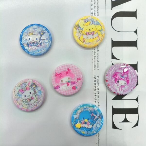 3D Embossed Through-hole Sanrio Round Disc
