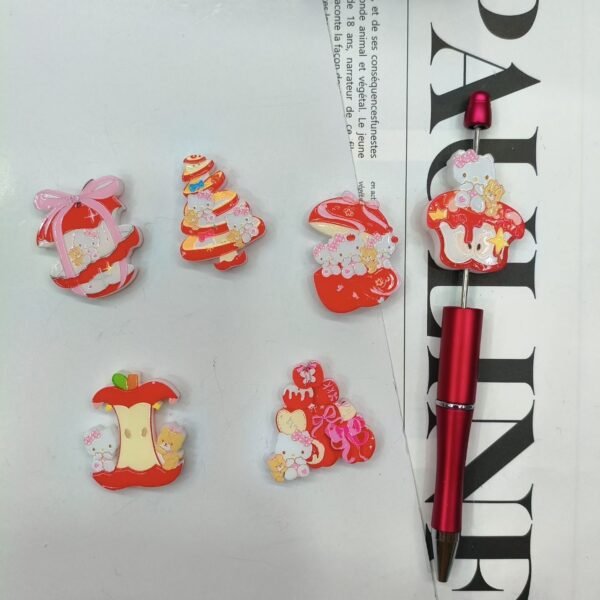 3D Embossed Through-hole HK Christmas Apple