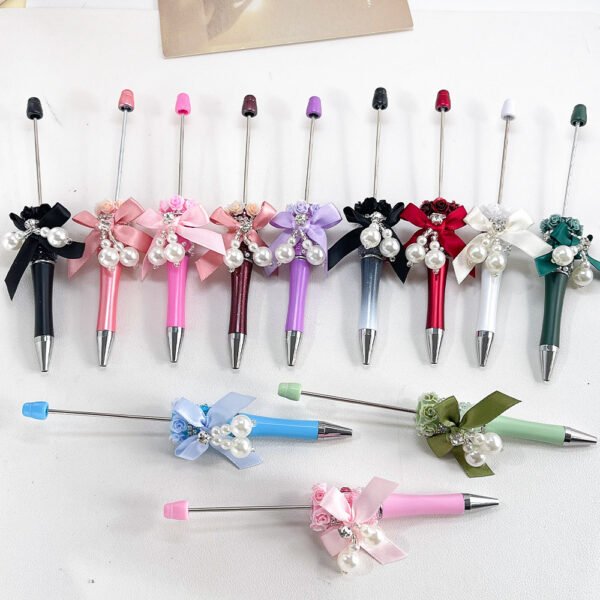 DIY Bow & Flower Heavy-duty Beaded Pen