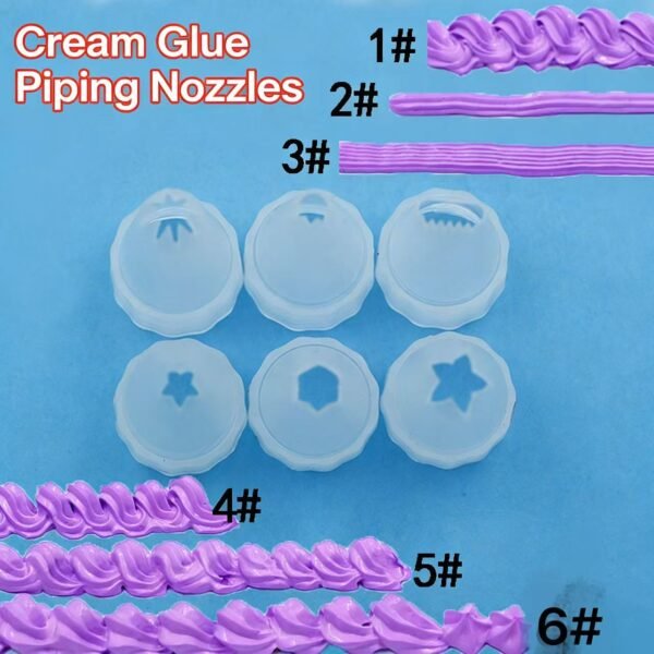 D88-3 Cream Gel Piping Tips (DIY Craft-Specific)