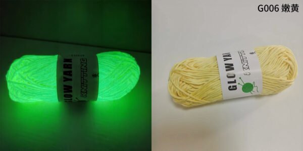 D89-6 2mm Glow-in-the-Dark Crochet Yarn