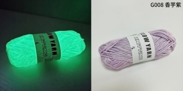 D89-8 2mm Glow-in-the-Dark Crochet Yarn