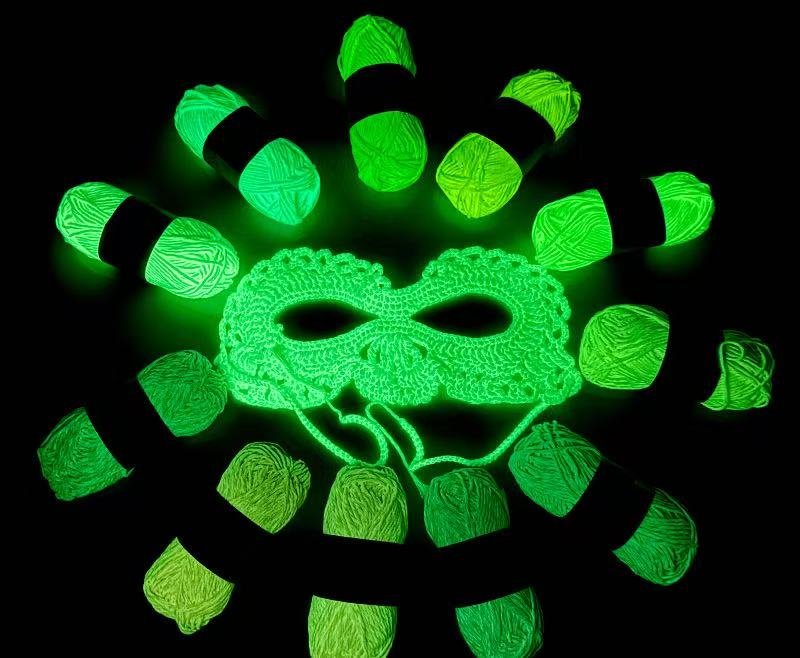 2mm Glow-in-the-Dark Crochet Yarn