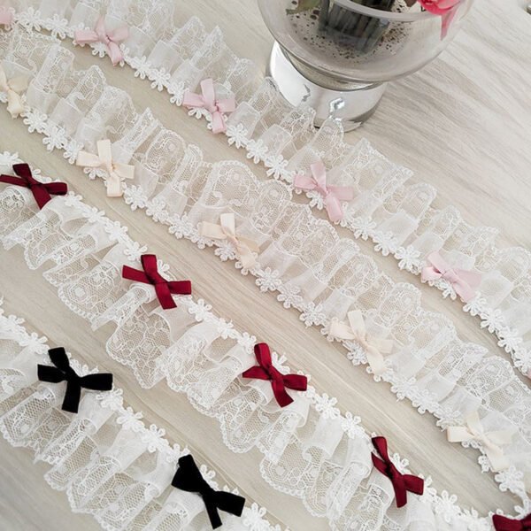 D99 Ruffled Lace Ribbon Trim