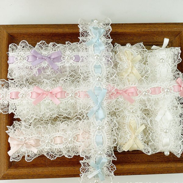 38mm Bow Pearl Lace Trim