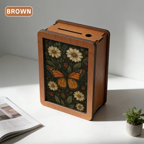 Customized wooden money box