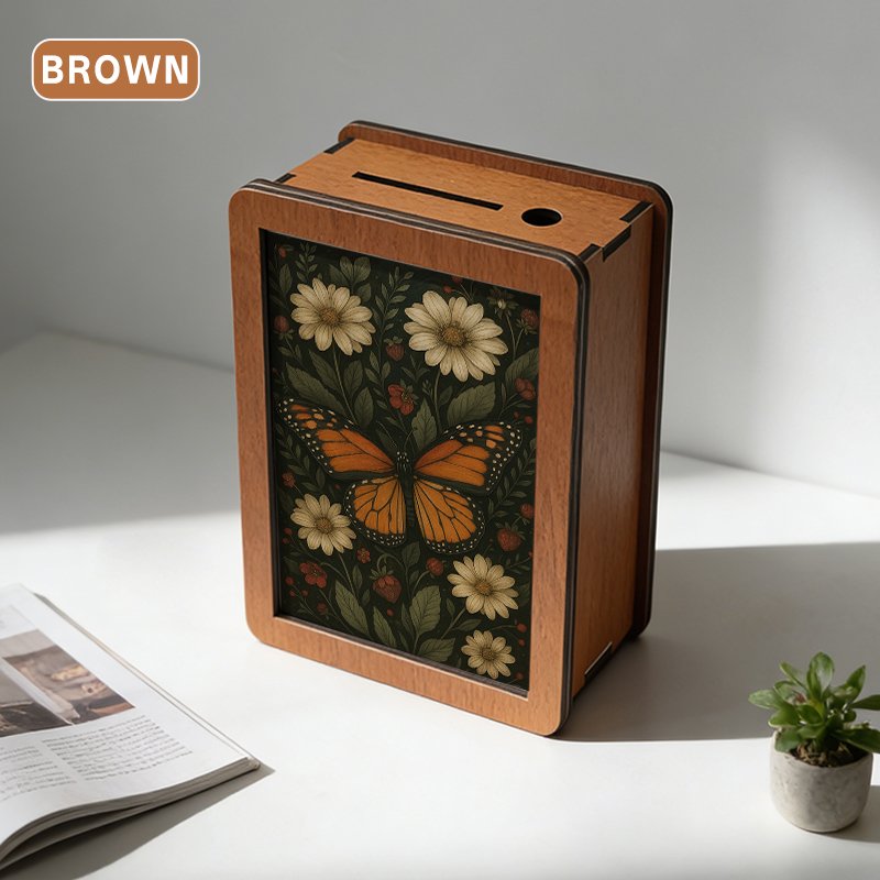 Customized wooden money box