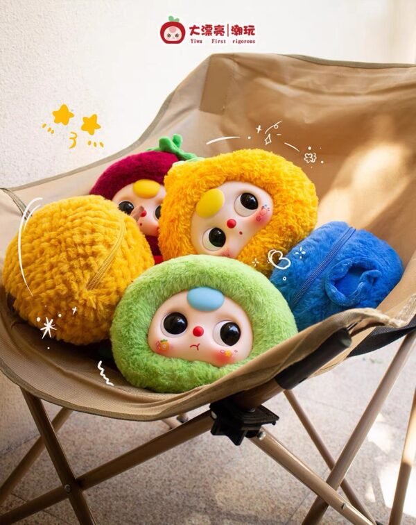 JC025-Baby Three - Orchard Zipper Pouch Plush