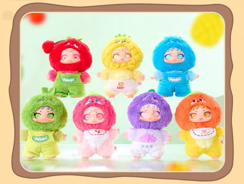 JC039 JC039-Ducky - Colorful Fresh Fruits Plush