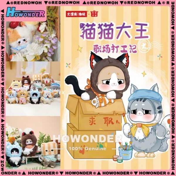 JC127-Cat King - Office Worker Life Plush