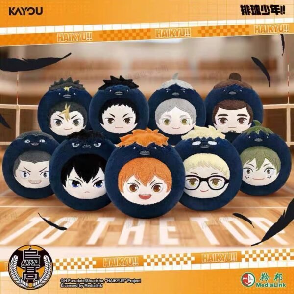 JC138-Haikyuu!! Crow Ball Plush Mochi Charm
