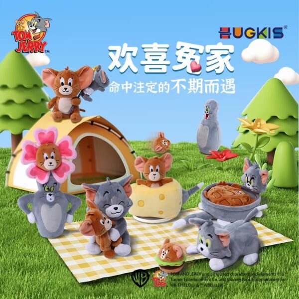 JC160-HUGKIS - Tom & Jerry Bickering Buddies Plush
