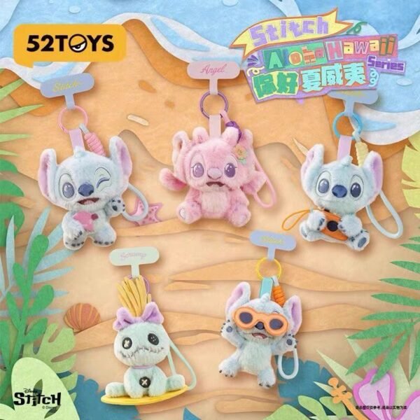 JC222-52TOYS Stitch Aloha Hawaii Series Plush Lanyard Blind Box