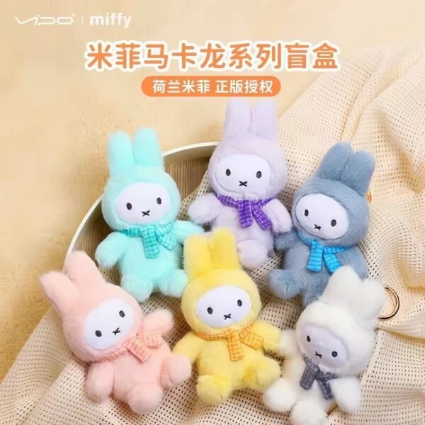 JC253-Miffy Macaron Plush Charm 2nd Gen Standing Style