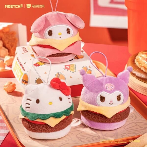 JC259-Sanrio Characters Burger Squishy Plush