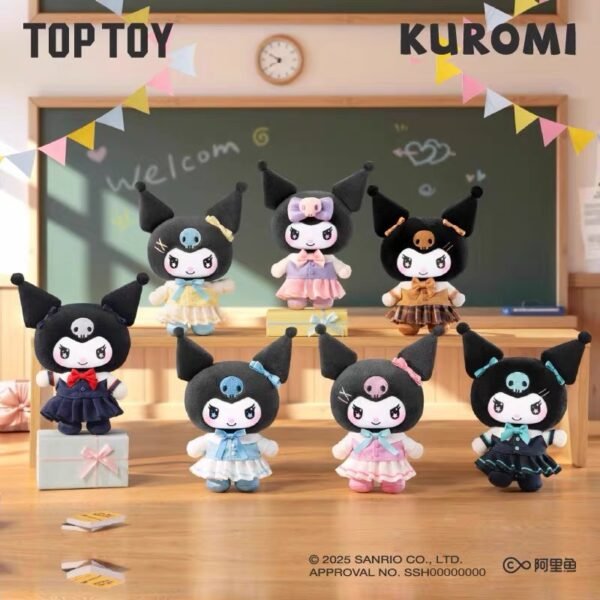 JC260-Kuromi Campus Diary Vinyl Plush Charm