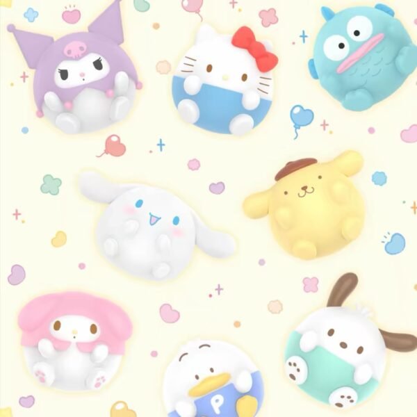 JC296-Sanrio Round Chubby Mini Beans (3 Pieces Per Pack)